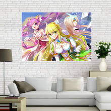 Personalizado elsword anime cartaz da parede para sala de estar arte cartaz decoração lona pano nenhum quadro morden decoração casa a12.2 2024 - compre barato