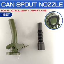 Jerry Cans Flexible Metal Pouring Spout For 5/10/20L Gerry With Sealing Rubber Gaske Fuel Nozzel Deep Green 2024 - buy cheap