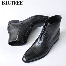 Coiffeur Ankle Boots Men Dress Shoes Plus Size Dress Fashion Formal Dresses Leather Boots Men Motorcycle Boots Brogue Shoes Men 2024 - buy cheap