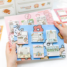 50Pages x 6pcs Cute Memo Pad Sticky Notes Scrapbooking Diary Planner Stationery To Do List Sticky Notes Self-Stick Notepads 2024 - buy cheap