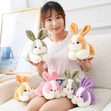 Boneco de pelúcia de coelho, brinquedo de pelúcia fofo de coelho com 4 cores de decoração para casa, presente para crianças 2024 - compre barato