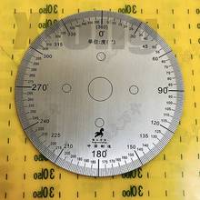 Outer diameter: 100mm Dial Stainless Steel Angle Dial Circular Indexing Depth Scale 100 # 0 # 2 2024 - buy cheap