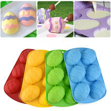 Easter Day Egg Silicone Mold Rabbit Shape Fondant Cake Mould Chocolate Candy Lolipop Soap Ice Pudding Pastry Baking Kitchen Tool 2024 - buy cheap