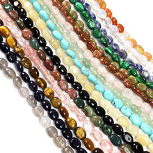 Natural Stone Oval shape Glossy beads crystal Semifinished  Loose beads For jewelry making DIY Necklace Bracelet Accessories 2024 - buy cheap