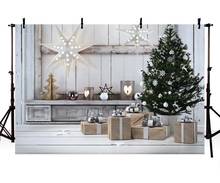 Photography Backdrop christmas tree gift decorate backdrops Photo Prop Christmas decoration Art Fabric backgrounds 2024 - buy cheap