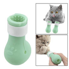 Shoes Pet Cat Feet Set Washing Anti-Scratch Cut Nails Bath Anti-Scratch Bite Washing Paw Protector Boots  Bath Supplies 2024 - buy cheap