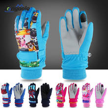 AS FISH Winter Warm Ski Gloves kids Snowmobile Mittens Skiing Snowboard Gloves windproof Glove for Girl Boy Anime Figure 2024 - buy cheap
