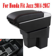 Armrest box For Honda Fit Jazz 2014 2015 2016 2017 2018 central Console Arm Store content box cup holder ashtray car styling 2024 - buy cheap