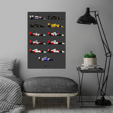 Elton Senna F1 Formula Car Canvas Painting Posters And Prints Pictures On The Wall Vintage Poster Decorative Home Decor Tableau 2024 - buy cheap