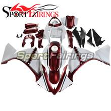 Обтекатели для мотоцикла, белые, темно-красные, для Yamaha YZF1000 R1 2012 2013 2014 YZF R1 12 13 14, Корпус кузова из АБС-пластика 2024 - купить недорого