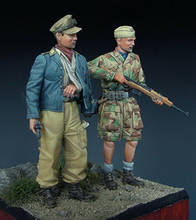 Figura de resina 1/35, suporte da triagem antiga, inclui 2 modelos sem pintura 2024 - compre barato