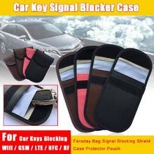 Signal Blocking Case Bag Signal Blocking Shield Case Protector Pouch For Car Keys Blocking Wifi / GSM / LTE / NFC / RF