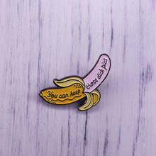You Can Keep Your Dick Pics Enamel Pin Banana Yellow Pink Brooch For Lapel Coat Scarf Jacket Badge 2024 - buy cheap