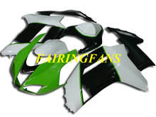 Motorcycle Fairing Body kit for KAWASAKI Ninja ZX6R 636 07 08 ZX 6R 2007 2008 White green Fairings bodywork+gifts KN11 2024 - buy cheap