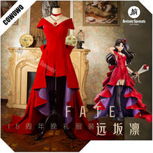 ¡Anime! Vestido de noche de Fate/stay Night tohaka Rin, 15 ° aniversario, hermoso uniforme, disfraz de Cosplay, traje de Halloween, Envío Gratis 2024 - compra barato