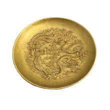 Chinese Old Copper Collection Pure Copper Dragon Phoenix Pen Wash Chinese Old Copper Collection Pure Copper Dragon Phoenix Pen Wash