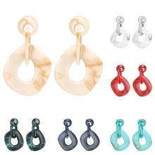 New Fashion Geometric Square Earrings for Woman Girl Acrylic Ears Charm Festival Jewelry 2024 - buy cheap