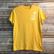 Camiseta Unisex con cuello redondo Camiseta amarilla con diseño de maceta y diseño de Camiseta de algodón para mujer top 2024 - compra barato