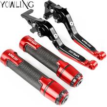 Motorcycle Accessories Extendable Brake Clutch Levers and Handlebar Hand Grips ends For HONDA VTR1000F / FIRESTORM 1998-2005 2024 - buy cheap