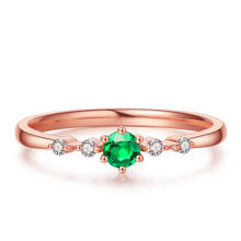 100% Solid 925 Sterling Silver Vintage Emerald Diamond Rings for Women Genuine Jewelry Wedding Anniversary Tail Rings Gifts 2024 - buy cheap