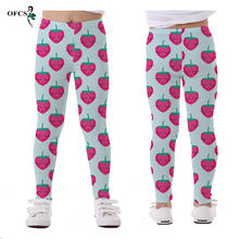 Spring Children's Pants Sweet Kids Printing Leggings Girls Elastic Trousers For 5-12Years Skinny Pencil Pants Infantil  Leggings 2024 - buy cheap