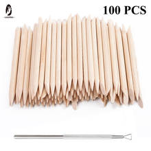 100/50/10Pcs/Packs Nail Art Design Cuticle Pusher Orange Wood Stick Sticks Cuticle Pusher Remover Manicure Pedicure Care 2024 - купить недорого