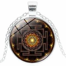 Hot sale Sri Yantra Pendant Necklace sri Lanka Pendant Sri Chakra Necklaces & Pendants Meditation Jewelry Wholesale 2024 - buy cheap