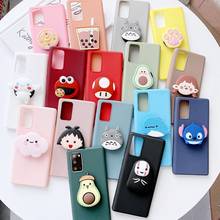 3D Cartoon Phone Holder Case For OPPO Realme GT V11 C20 C17 7i V3 C15 C12 C11 A93 A55 5G A15 Cover Soft Silicone TPU Stand Case 2024 - buy cheap