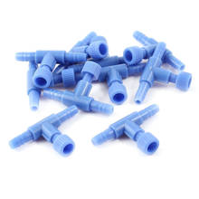 Quality Blue Plastic 2-way Aquarium Ventilation Air Flow-control Valve 5 pcs 2024 - buy cheap