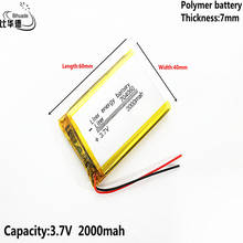 Batería de polímero de iones de litio para tableta y pc, batería de 3,7 V,2000mAH, 704060 de buena calidad, para banco, GPS,mp3 y mp4 2024 - compra barato