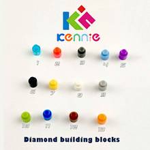 39000pcs/lot Kennie mini NO.3062 Bulk color Parts bulk ROUND BRICK 1X1 Diamond building blocks Parts DIY toys for gifts 2024 - buy cheap