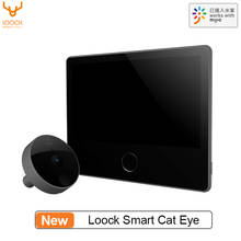 Loock luke Doorbell CatY Cat Eye AI Face Detection Smart Alarm Night Vision Camera 7 inch Screen Mijia Mihome APP Control 2024 - buy cheap