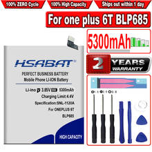 HSABAT-baterías BLP685 de 5300mAh para ONEPLUS 6T one plus 6T one plus 7, herramientas de regalo y pegatinas 2024 - compra barato