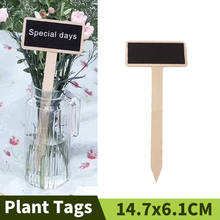 20PCS T-Type Eco-Friendly Wooden Plant Labels Garden Decoration Potted Herbs Flower Sign Tags Chalkboard Markers For Seed 2024 - buy cheap