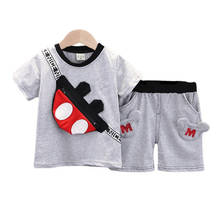 Summer Kids Fashion Clothes Children Boys Cotton T Shirt Shorts 2Pcs/sets Baby Infant Girls Clothing Toddler Cartoon Sportswear 2024 - buy cheap