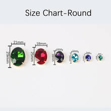 Oval shape Glass crystal Sew on Rhinestones with Silver Claw Handcrafts strass sew on stone clothing accessories shoes bag diy 2024 - buy cheap