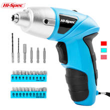 Hi-Spec 26pc Mini Electric Screwdriver Set 4.8V Rechargeable Cordless Screwdriver Tool Battery Power Drill Electric Screw Driver 2024 - buy cheap