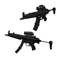 Arma mp5 subarma 3d, modelo de papel 1:1, armas de fogo artesanal para crianças, brinquedo diy 2024 - compre barato