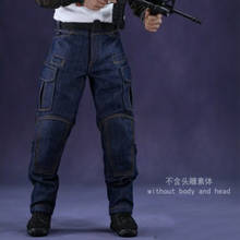 1/6 scale male soldier combat uniform pants tactical jeans model for 12 inch action figure body 2024 - buy cheap