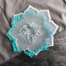 20 Cm Irregular Flower Coaster Epoxy Silicone Mold for Diy Epoxy Uv Resin Jewelry Making Mould Tools Home Diy Accessories 2024 - buy cheap