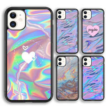 Krajews holográfico trippy macio caso de telefone capa para o iphone 5S 6s 7 8 plus x xr xs 11 12 pro max samsung galaxy s8 s9 s10 plus 2024 - compre barato