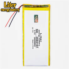 3.7V 3000mAh 3560107 3560105 Lithium Polymer Accumulator Li ion Rechargeable Battery For DVD GPS  PDA Mobile Power Bank 2024 - buy cheap