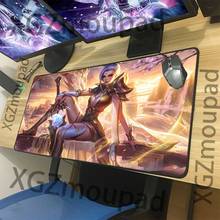 Xgz-mouse pad gamer preto antiderrapante xxl, protetor para mouse, teclado personalizado, animais deusa do anime sexy hd 2024 - compre barato