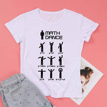 Camisetas divertidas con estampado de baile de matemáticas para mujer, ropa de verano para mujer de manga corta de talla grande 5xl, camisetas de algodón para mujer, Tops Y2k 2024 - compra barato