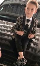 Boy's Suits 3 Pieces Beach Wedding Tuxedos For Kid Peaked Lapel Formal Prom Suit (Jacket+Pants+Vest) Little Boys Formal Wear 2024 - buy cheap