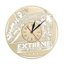 Extreme Sport Motocross Wooden Wall Watch Racing Trails Off Road Modern Rustic Art Wall Clock Dirt Bike Riders Gift 2024 - buy cheap