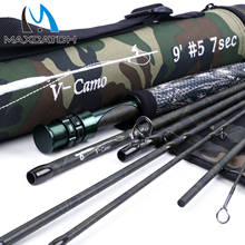 Maximumcatch Travel 4/7 Section Fly Fishing Rod IM10/36T SK Carbon Fiber Fast Action 9FT 5WT Fly Rod with Cordura Rod Tube 2024 - buy cheap