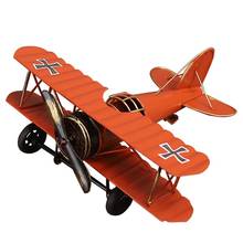 Modelo de avión Algam de 6,9 pulgadas, Decoración Retro del hogar, artesanía creativa de hierro, regalo para niños 2024 - compra barato