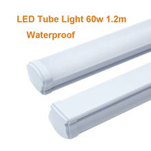 Led Tube Light Waterproof Bar Light Cabinet Hard Strip 60w 120cm 110v 220v  Led Flat Batten Light Tri-proof  3 Linear led Light 2024 - buy cheap