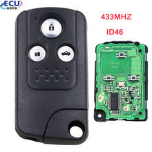 3 Buttons Remote Key Fob 433MHZ ID46 Chip For Honda CRV Accord Civic Odyssey Intelligent Smart Keyless Entry Control 2024 - buy cheap